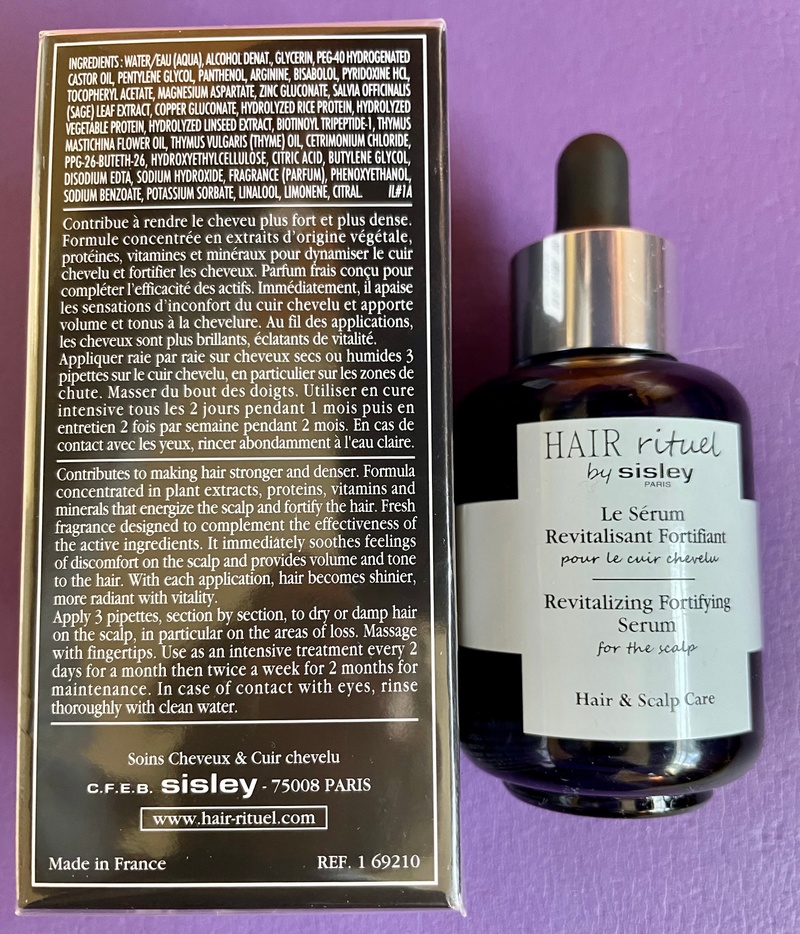 Sisley-Paris Hair Rituel Revitalizing Fortifying Serum for the Scalp -  Reviews | MakeupAlley